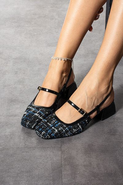 ZENNESHOES Reina Women's Belt Detailed Heeled Shoes