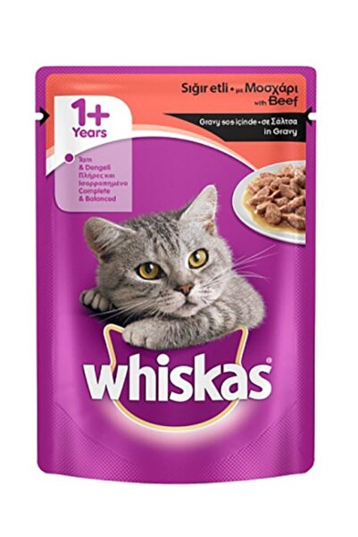 Whiskas Pouch Etli Kedi Konserve 100 gr