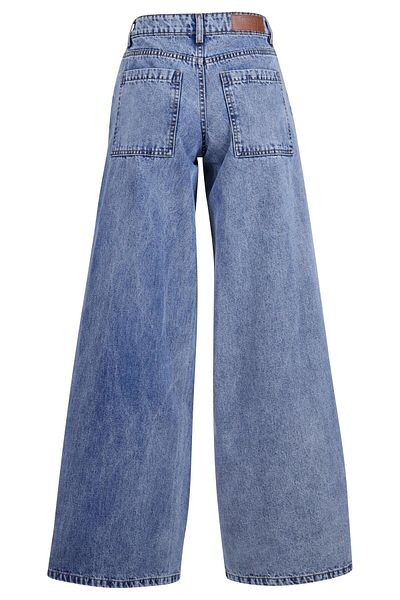 Urban Classics Damen Ladies Mid Waist Wide Denim