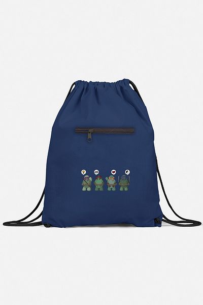 herotasarım Αθλητικό σακίδιο πλάτης Ninja Turtle - BLL4459