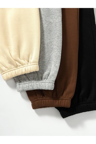 EYAX MODA 4'LÜ Avantajlı Paket - Unısex Rahat Kesim Eşofman altı