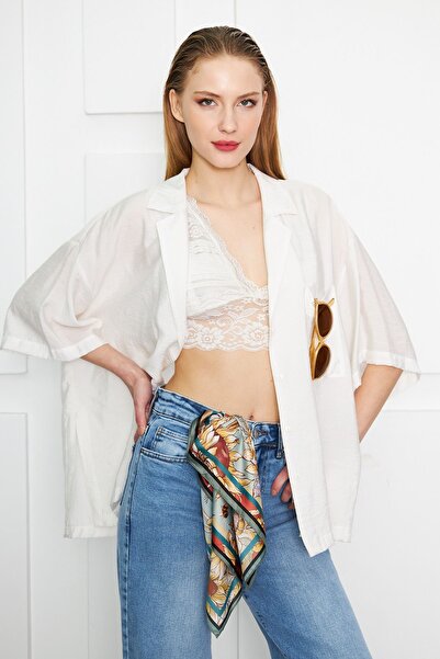 D scarf AYÇİÇEĞİ DESENLİ FULAR