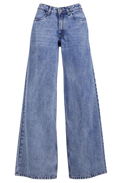 Urban Classics Damen Ladies Mid Waist Wide Denim