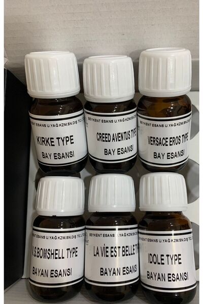beykent esans 6'lı 20ml Parfüm Esansı Seti