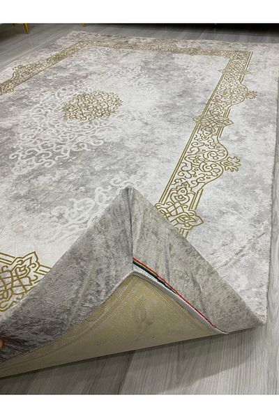 LİMAY Sponge-Free Carpet Cover - Washable - Practical - Velvet Fabric - Decorative Carpet Cover Models