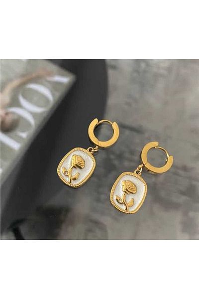 G Sport POLO Rose Patterned Steel Earrings
