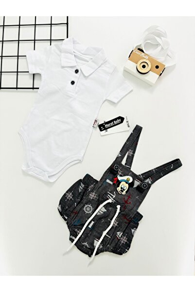 cacobutik طقم سالوبيت صيفي للأطفال الرضع بتصميم ميكي