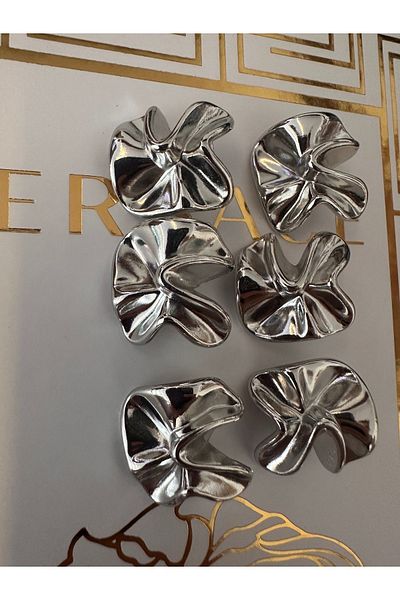 ODDA TASARIM ATÖLYESİ Kraş Design Model Silver Colored Metal Button Set