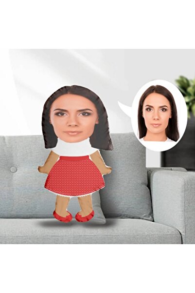Hediye Deposu Kişiye Özel Fotoğraflı Şekilli Bebek Yastık Oyuncak