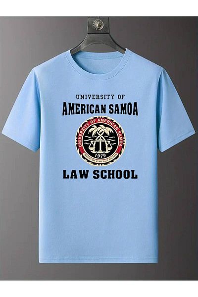 LEIVOR Unisex Saul Samoa Law Printed Άνετο βαμβακερό μπλουζάκι - Lycra