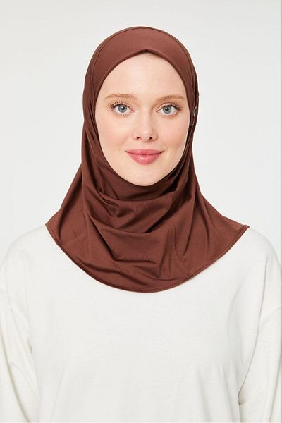 Melodi Scarf Hijab Women's Sports Hijab - Sea Pool Bonnet Brown Compatible