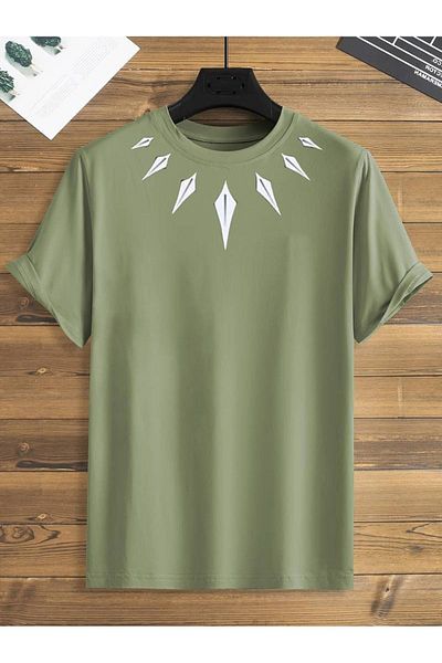 LEIVOR Unisex βαμβακερό μπλουζάκι - Τυπωμένο σχέδιο κολιέ Blackpanther