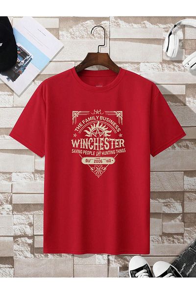LEIVOR Winchester Brothers Supernatural Printed Cotton T-shirt