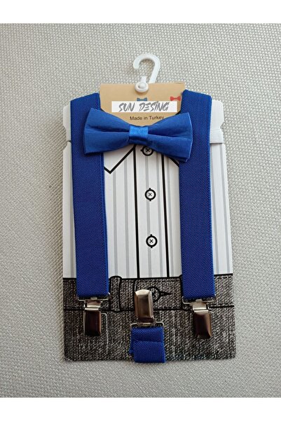 sun desing طقم ربطة عنق زرقاء للأطفال، ربطة عنق للأطفال، ربطة عنق للأطفال، من...