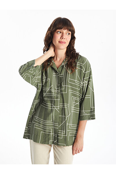 LC Waikiki Patterned Oversize Women's Shirt - LCW