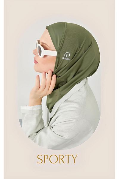 Melodi Scarf Hijab Hijab για θαλάσσια και πισίνα - Bone Khaki