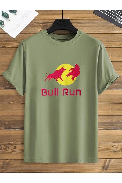 LEIVOR Βαμβακερό μπλουζάκι Unisex με στάμπα Bitcoin Bull Run