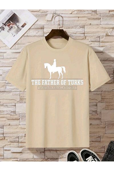 LEIVOR Mustafa Kemal Atatürk - Unisex βαμβακερό μπλουζάκι με στάμπα 'Father Of Turks'