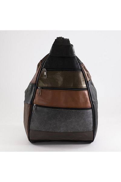 Erzeno Women's Colorful Genuine Leather Handle and Back Monkey Model Bag