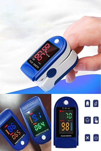 Genel Markalar Parmaktan Nabız Ölçer Oksijen Ölçüm Cihazı Nabız Ve Oksijen Satürasyon Ölçüm Aleti
