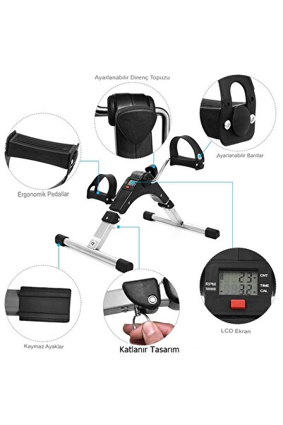 Tisul Mini El Ve Ayak Pedal egzersiz bisikleti ev direnç Fitness ekipmanları Koşu Bisikleti bandı aleti