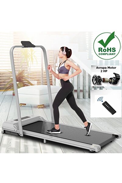 POBO Yeni Nesil 2hp Koşu Bantları Kondisyon egzersiz Bantları ev sessiz Katla...