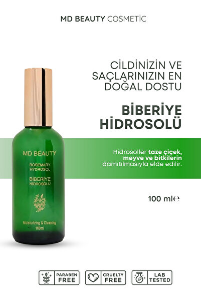 MDBeauty Md Biberiye Hidrosolü Dökülme Karşıtı Ve Hızlı Saç Uzatma Etkili Saf Saç Toniği 100 ml