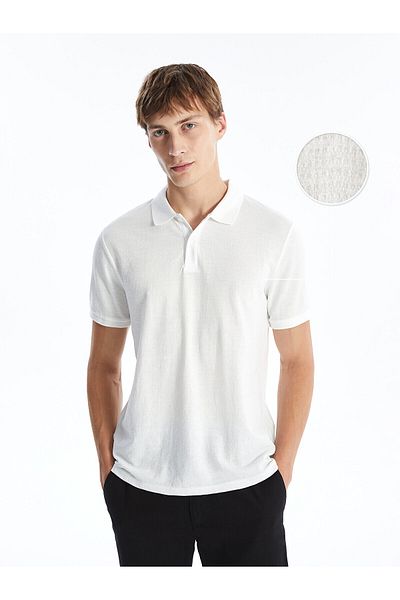 LC Waikiki Kurzarm-T-Shirt mit Polokragen für Herren – LCW