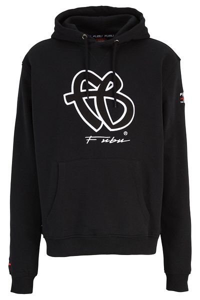 FUBU FBMQ12110BLK Fubu Klassisches Kapuzensweatshirt
