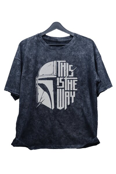 Fuddy Moda Mandalorian Štampano - Ovo je način na koji se pravi unisex Oversi...