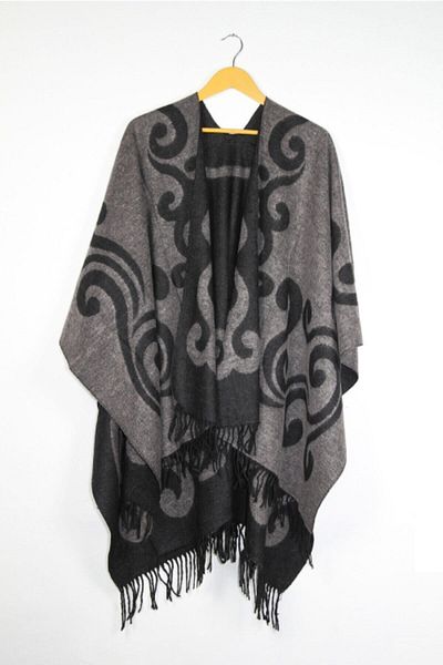 FORUM Γυναικείο Light Mink Διπλής Όψης Shoulder Light Mink Shawl Poncho Az06ş001