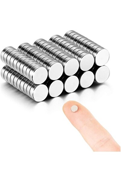 Dünya Magnet 50 Adet - Yuvarlak Neodyum Mıknatıs, 5x1,5 Mm, Güçlü Magnet, N35 Kalite