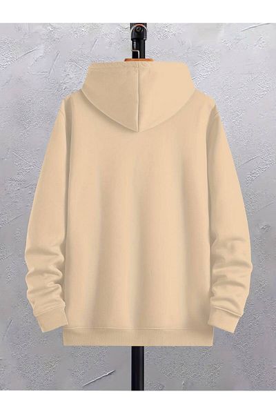 AMMA Unisex Panda Printed Oversize φούτερ με κουκούλα - Χειμερινό φούτερ με 3 νήματα