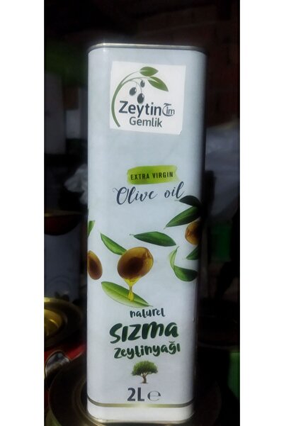 Katırlı Köyü Üreticiden Ağaçtan Hasat Doğal Zeytinyağı 2 litre Teneke Ambalaj