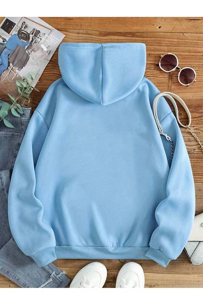 AMMA Χειμερινό φούτερ με στάμπα πάπιας Unisex Oversize - Φούτερ με κουκούλα με 3 κλωστές