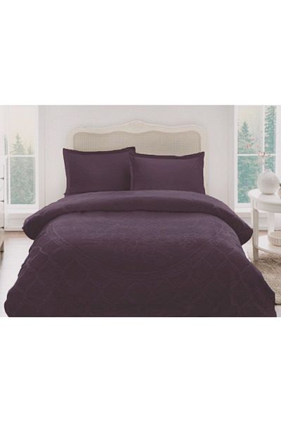 Özdilek Trendy Embos Blanket Double - Ash Purple