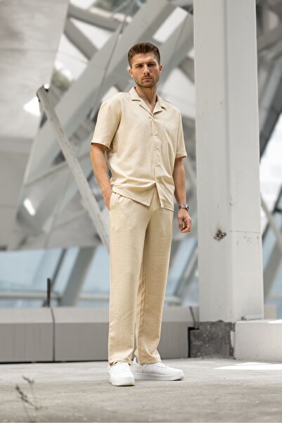 Decas GUMMY Regular Fit Gömlek Takım - Bej