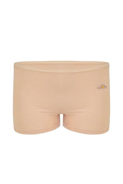 Papatya Women's Beige Boxer Panties 1486