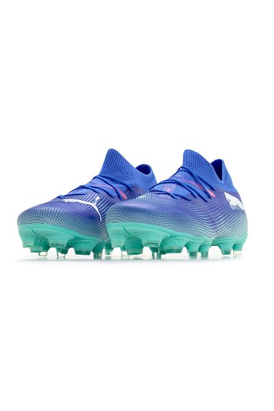 Puma 107715   Future 7 Match FG/AG - Pantofi de fotbal pentru bărbați albaștri, teren profesional artificial/ iarbă