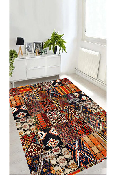 eco concept Patchwork Kilim Desen Halı, Eskitme Desen Halı, Bohem Halı, Dijit...