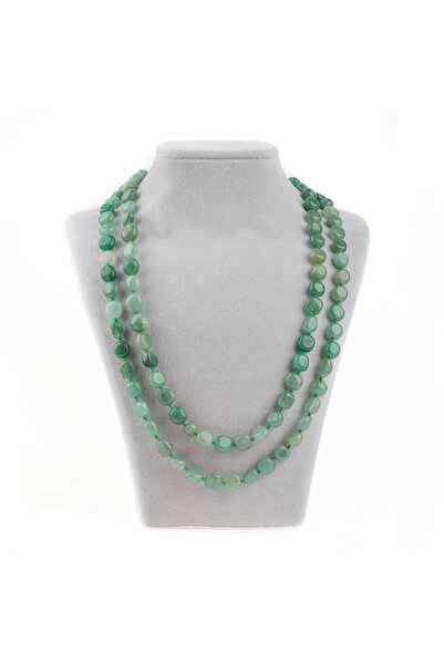 Zeynep Büyükbay قلادة تيمبل من حجر الأفينتورين الطبيعي - معقودة