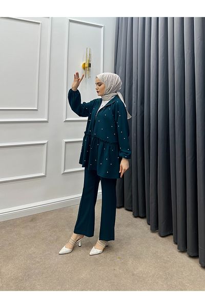 bezenstore Stone Detailed DAMLA Suit Set
