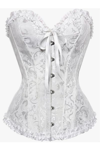 secret night Viktorian Vintage - Adjustable Patterned 1stClass Quality Corset Bustier, Gothic Corset