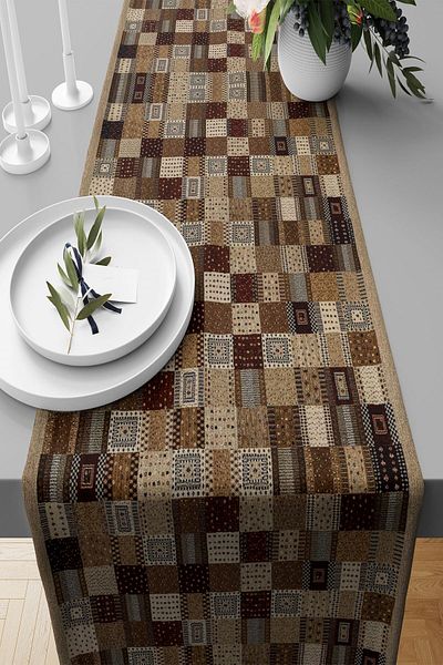 farbala Пътека с шарки Kilim - плат, устойчив на петна, холна кухненска маса, различни модели на плъзгачи
