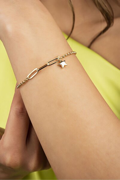 Altınaşkı Ataşlı Yıldız Altın Bileklik