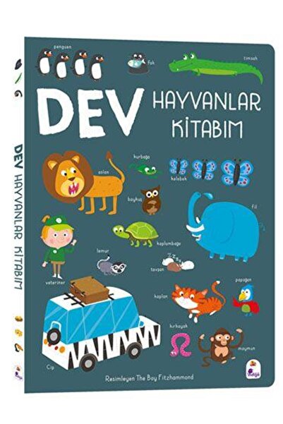 İndigo Kitap Dev Hayvanlar Kitabım (ciltli)