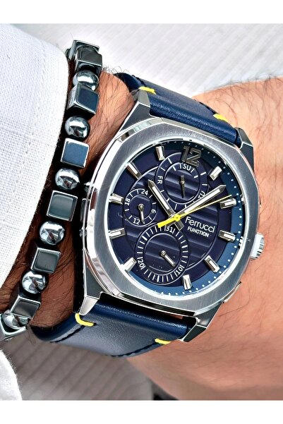 Ferrucci Function FCF.03382K.03 Deri Kordon Erkek Kol Saati
