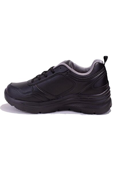 Kinetix Suomy Black Anatomical Casual Women's Sports Shoes