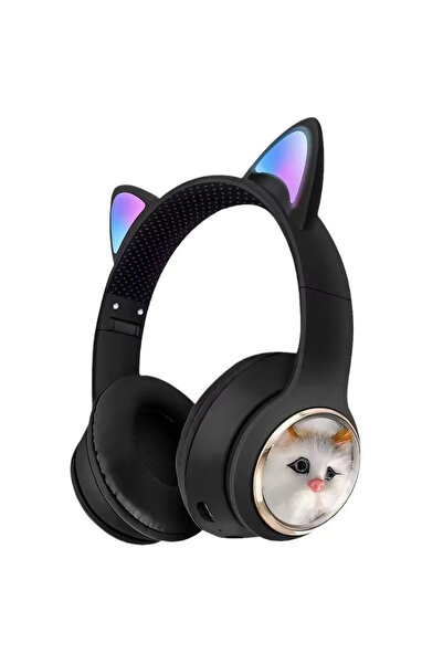 EXENAR Kedi Kulaklık Bluetooh Kablosuz Kız ve Erkek Çocuklar İçin Hediye Öner...