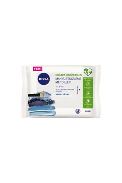 NIVEA 3 in 1 Revitalizing Make-up Removal Wipes Normal and Combination Skin 25 Pieces